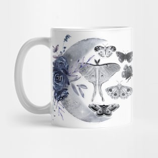 Celestial Moth Moon Mug